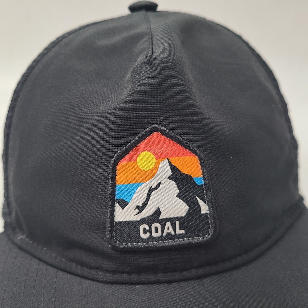 Coal Hat Snapback Mesh Black Mountain Patch Hike Outdoors Adventure Casual Men - Picture 4 of 12